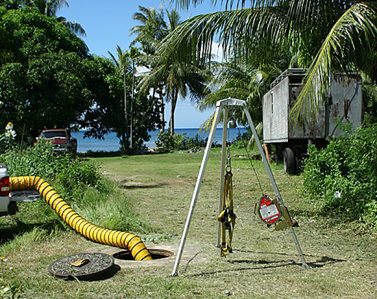Guam Beach Manhole